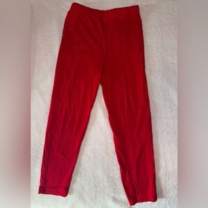 Little sleepies red leggings